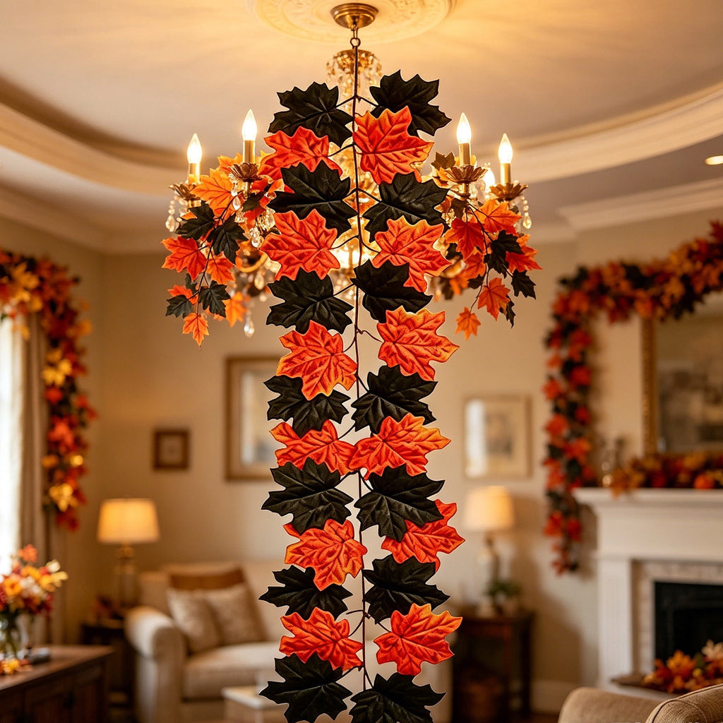 Spring Artificial Flowers Garland, 70 inch Fake Eucalyptus Vine Cherrys Blossoms Hanging Garland Rattan for Mantle Fireplace Wedding Indoor Outdoor Home Decor