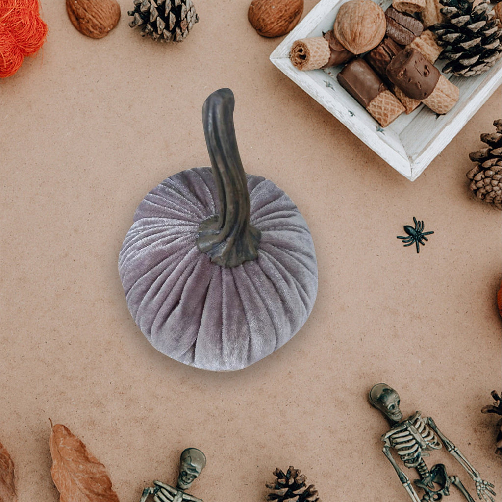 Sahpxhe Halloween Pumpkin Decorations Halloween Velvet Pumpkins Decor Super Soft Stuffed with Exquisite 15*15cm