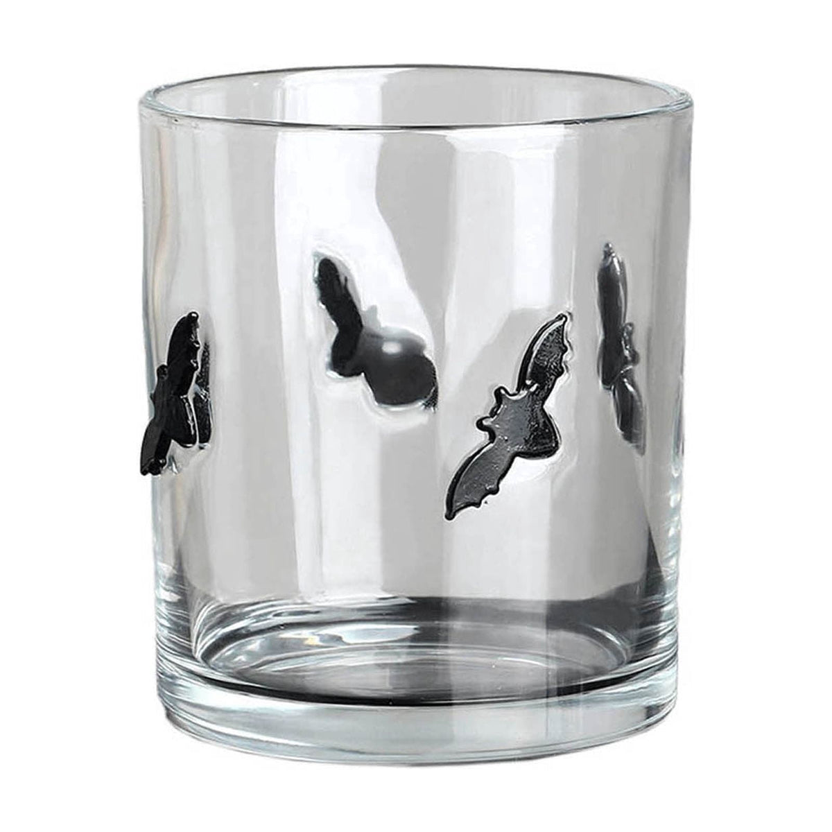 Qocolcyl Halloween Icon Glass Cups- 350ml Pumpkin Black Cat Bat Ghost Stemless Wine Glasses Old Fashioned Icon Hand Blown Drinking Cups for Party Supplies&Gift