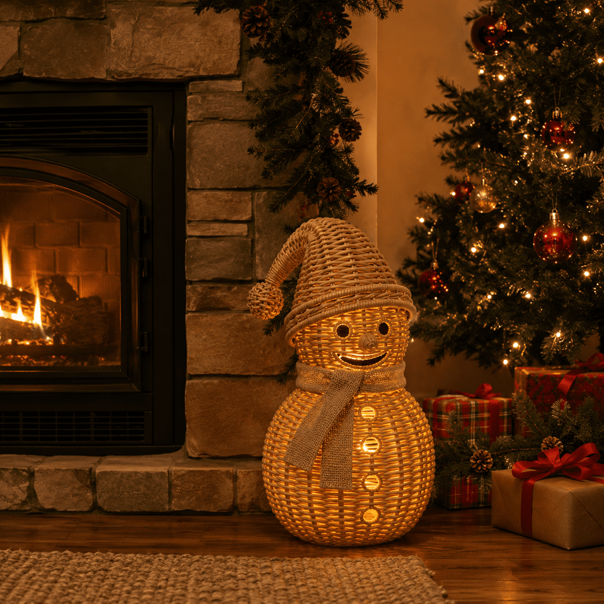 Handwoven Pumpkin Lantern, Rustic Vintage Halloween Decor, 28cm Woven Pumpkin Lantern Without LED Candle Light, Pumpkin Ornament for Mantel Doorstep Halloween Party Decorations
