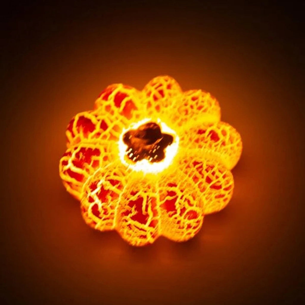 Taicans Glass LED Pumpkins Light with Timer for Halloween Pumpkin Decorations Fall and Thanksgiving Decor