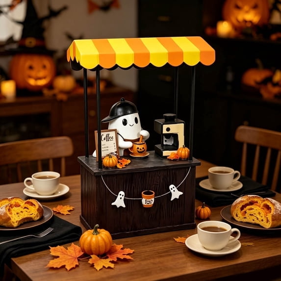 2026 Halloween Kooky Spook Ghost Figural Canister Cookie Jar,Halloween ghost canister