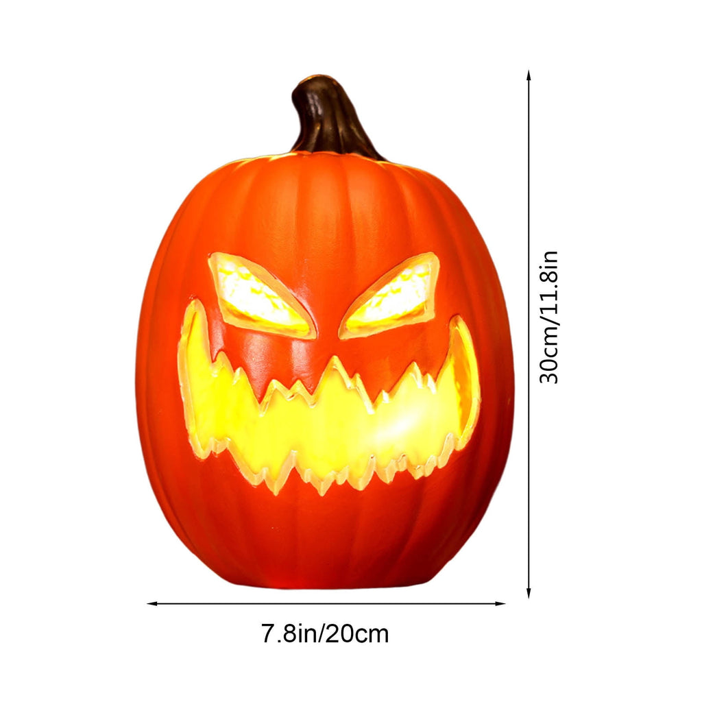 Halloween Pumpkin Lamp Light Decor,Battery Operated Halloween Jack-O-Lantern,Spooky Vintage LED Lighted Pumpkin Lights for Outdoor Indoor Tabletop Front Door Porch Garden Patio Yard