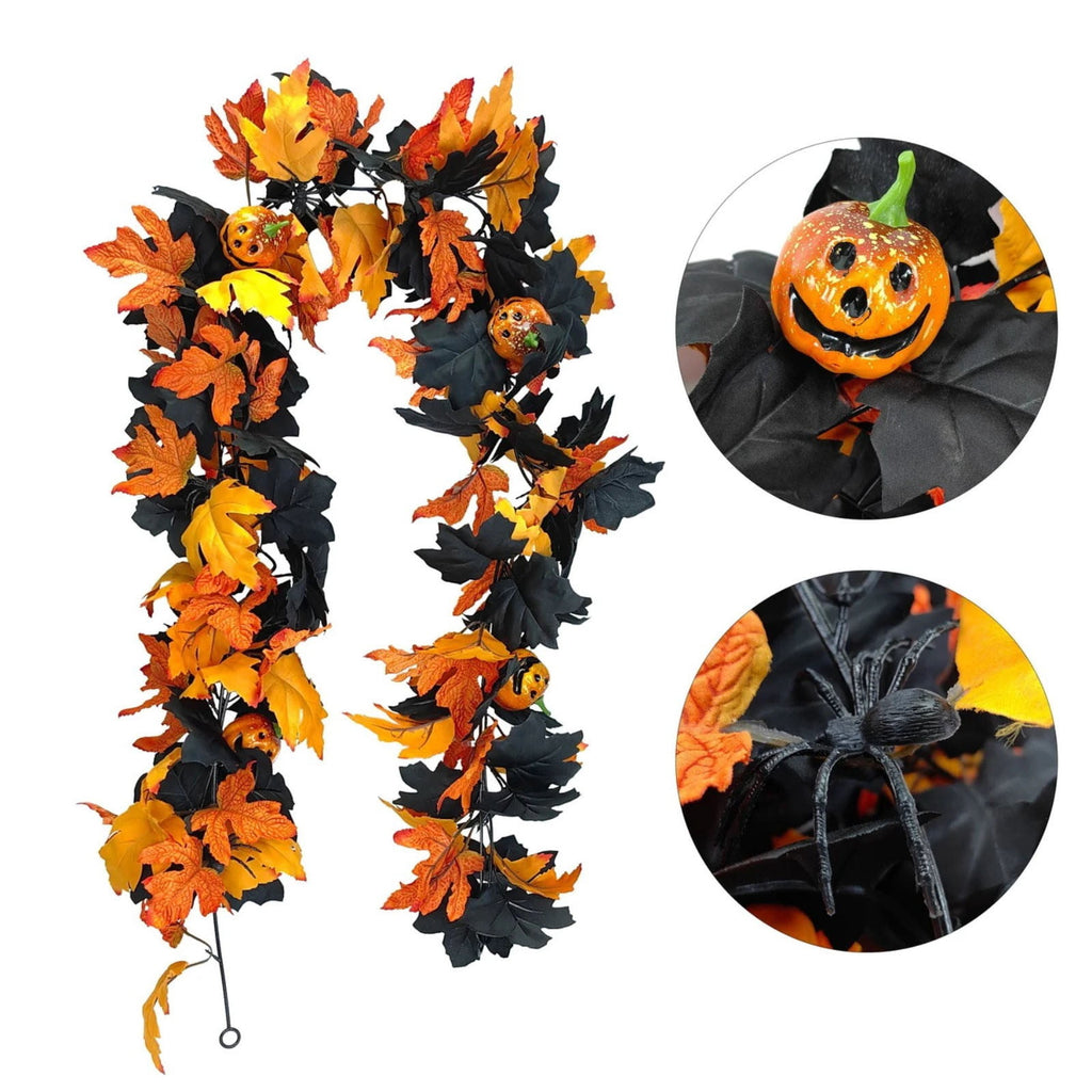 Fall Candle Ring,Artificial Maple Leaves Pumpkins Decorative Wreaths,Berry Wreath for Pillar Candle Holder,Candle Ring for Halloween Centerpieces and Farmhouse Table Decor,7.48 inch(Pink)