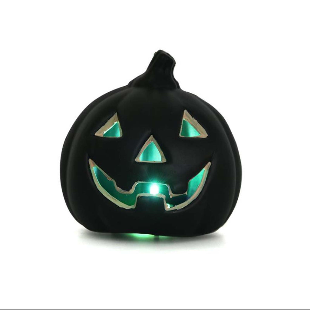 1 Pack Light up Halloween Jack-o'-Lantern Decorative Pumpkin Plastic Halloween Decorations Props-Home Decor-Halloween