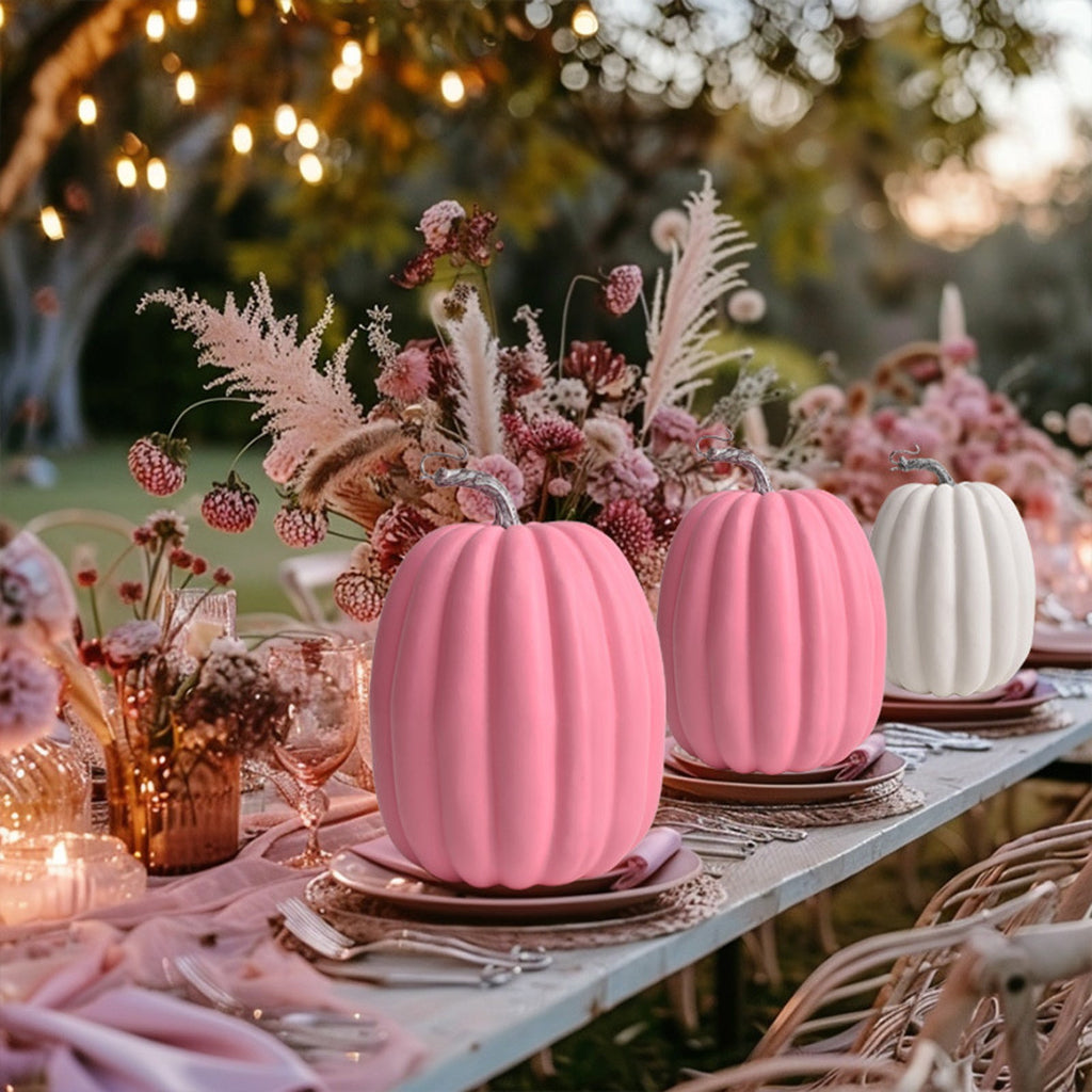 Artificial Pumpkins,Black Fake Pumpkins Large Faux Pumpkins for Autumn Thanksgiving Halloween Seasonal Holiday Decor Decoration (Big Black Pumpkins,8.7x6.3in)