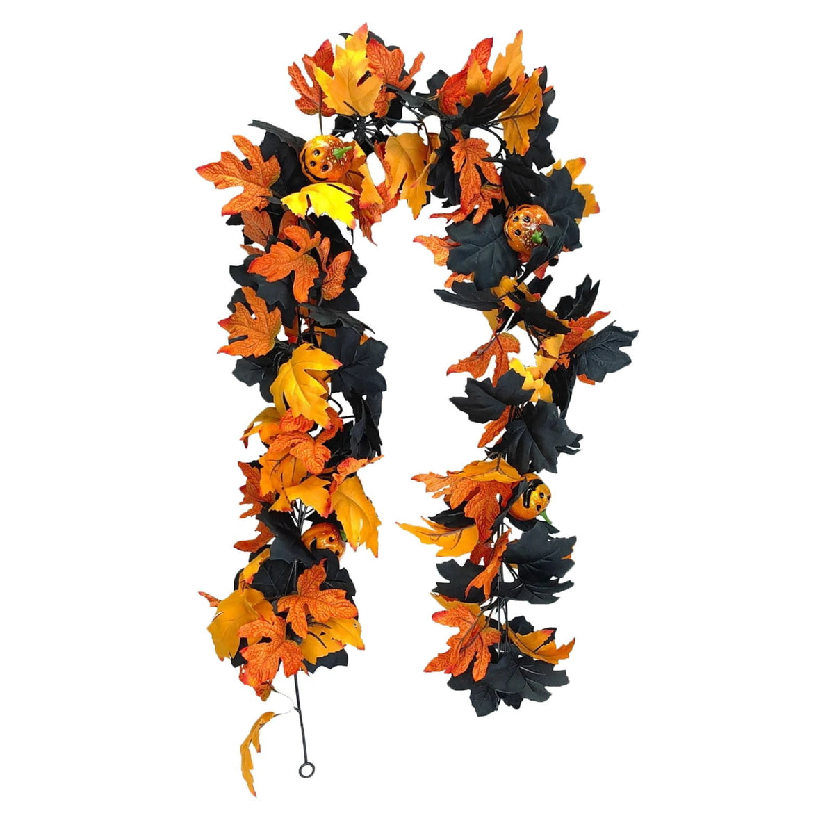 Fall Candle Ring,Artificial Maple Leaves Pumpkins Decorative Wreaths,Berry Wreath for Pillar Candle Holder,Candle Ring for Halloween Centerpieces and Farmhouse Table Decor,7.48 inch(Pink)