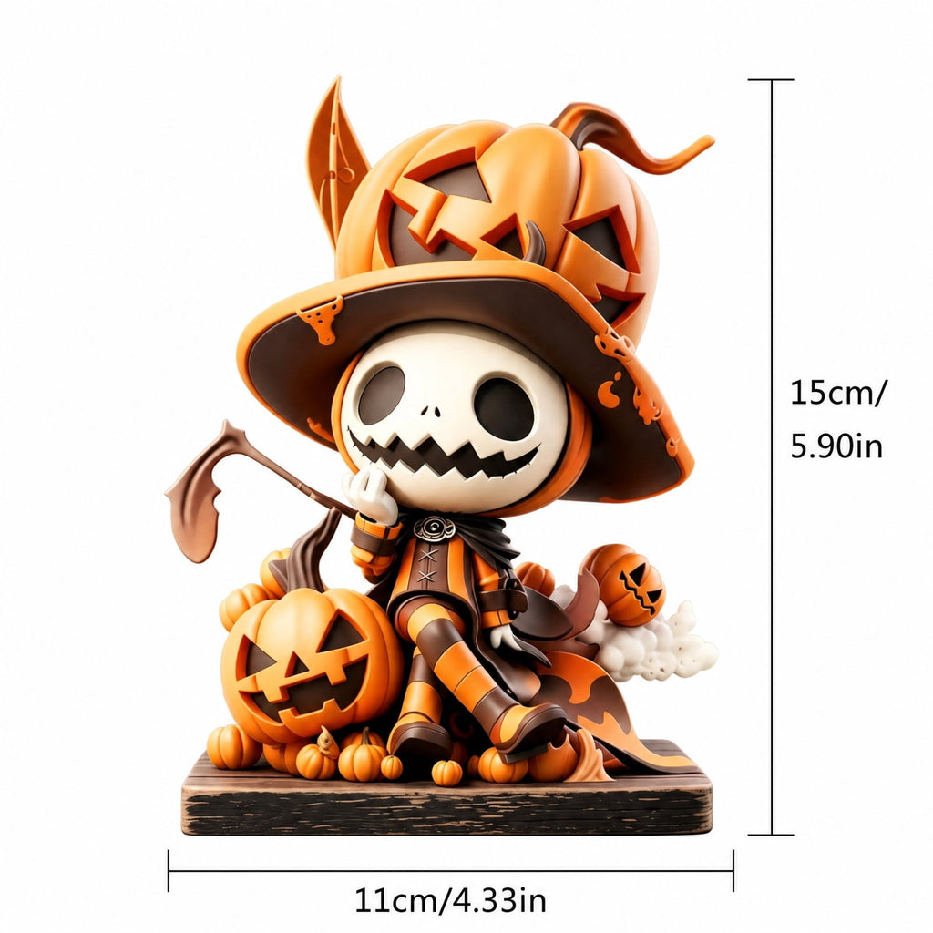Halloween 2D Wooden Decoration, Ghost Pumpkin Cafe Tabletop Decor with Spooky Tavern Scene Design, Halloween Home Decor for Shelf Mantel Desk Display, Fall Decor and Seasonal Home Decorations
