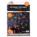 Indoor 20-Count Battery-Operated LED Spider Web Lights, Multicolor, 2', Halloween by Way To Celebrate