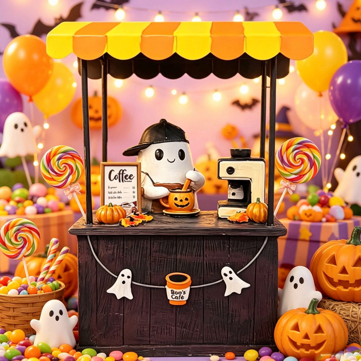 2026 Halloween Kooky Spook Ghost Figural Canister Cookie Jar,Halloween ghost canister