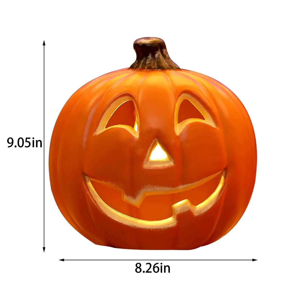 Oversized Luminous LED Pumpkin Light Halloween Yard Decoration for Outdoor Indoor Party Scene Setting Holiday Prop