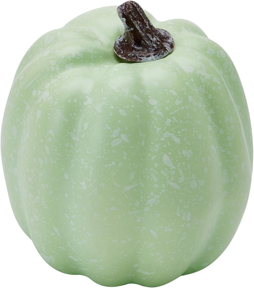 7Pcs Fake Pumpkins Artificial Plastic Pumpkins Decorations Foam Pumpkins for Fall Halloween Home Decor (Blue, One Size)