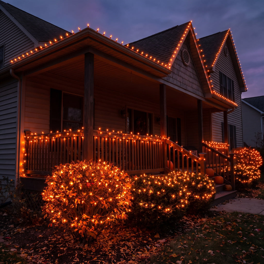 Indoor/Outdoor 500-Count LED Mini String Lights, Orange, 98.5', Halloween by Way To Celebrate