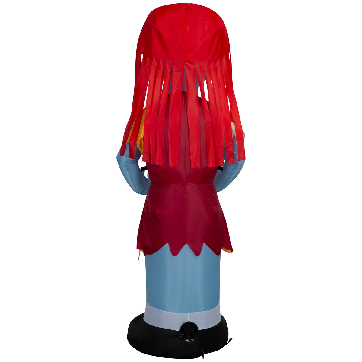 Airblown Halloween Light Sally in Orange Dress with Skull Disney Yard Inflatable 5 ft
