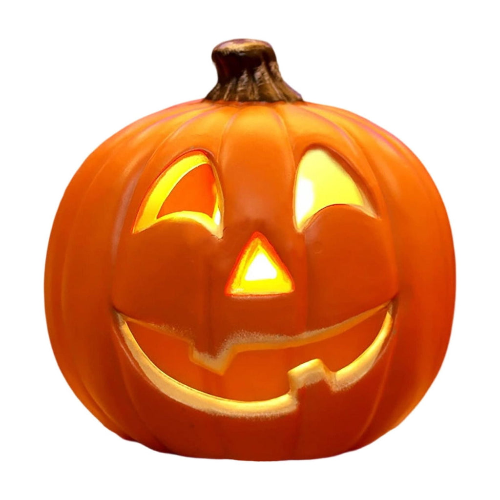 Halloween Lighted Pumpkin Large Plastic LED Pumpkin Decoration for Outdoor Yard Porch Home Storefront Shopping Mall Holiday Display Decor