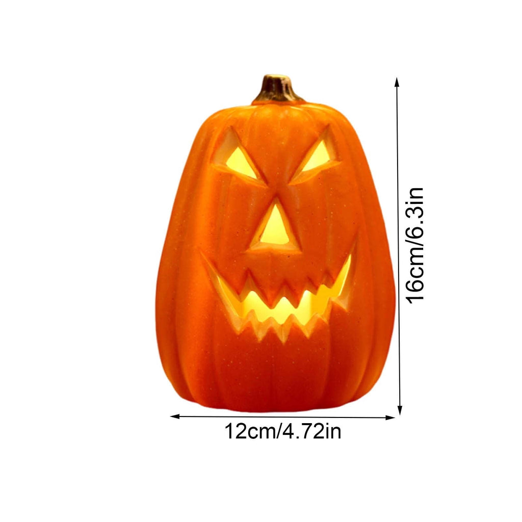Halloween Pumpkin LED Light Lamp Blow Mold Pumpkin Decoration For Tabletop Shelf And Mantel