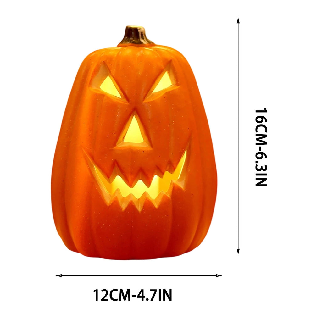 Halloween Lighted Pumpkin Large Plastic LED Pumpkin Decoration for Outdoor Yard Porch Home Storefront Shopping Mall Holiday Display Decor