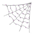 Indoor/Outdoor 30-Count LED Corner Web Lights, Purple, 30" x 30", Halloween by Way To Celebrate