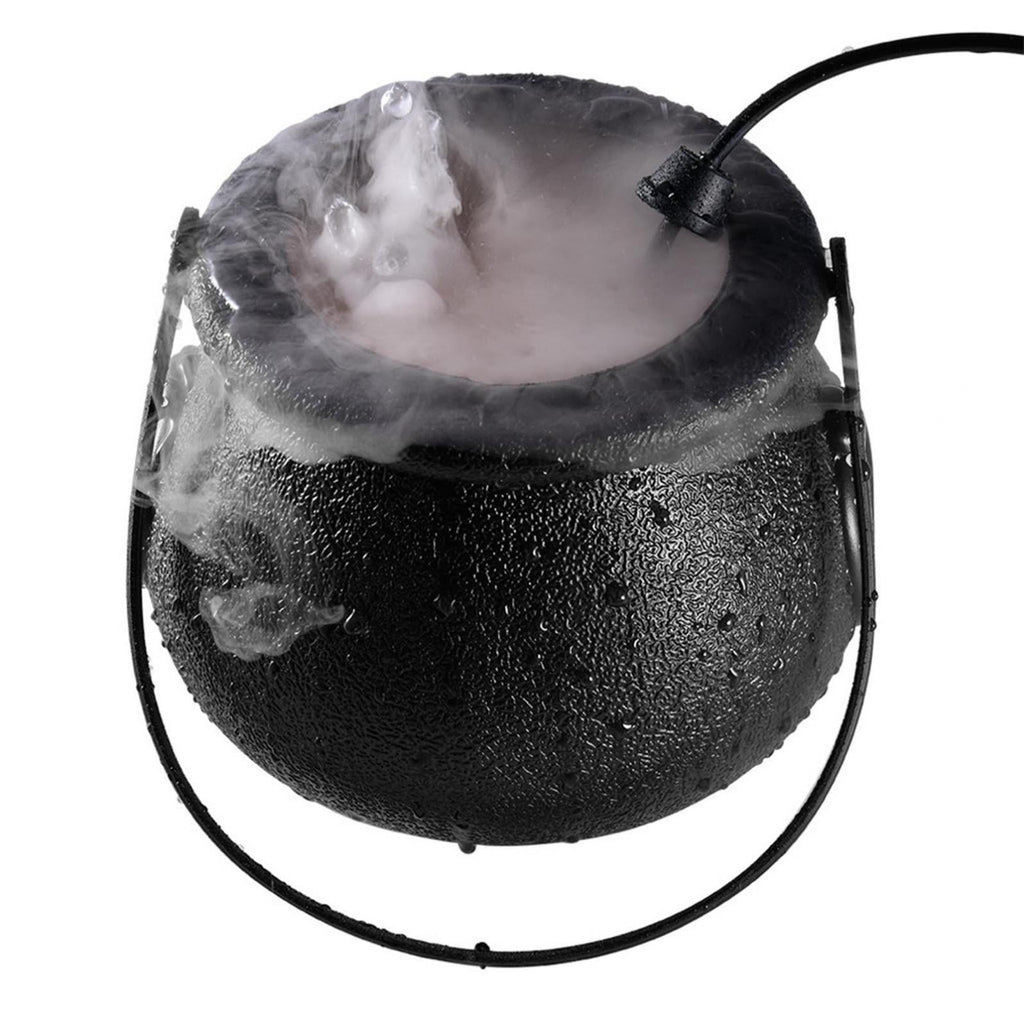 Tarmeek Halloween Mist Maker Cauldron with Light,Large Witch Cauldron Party Decorations, Halloween Party Spray Sprayer Cauldron Atmosphere Light for Halloween Decorations,Halloween Candy Bucket
