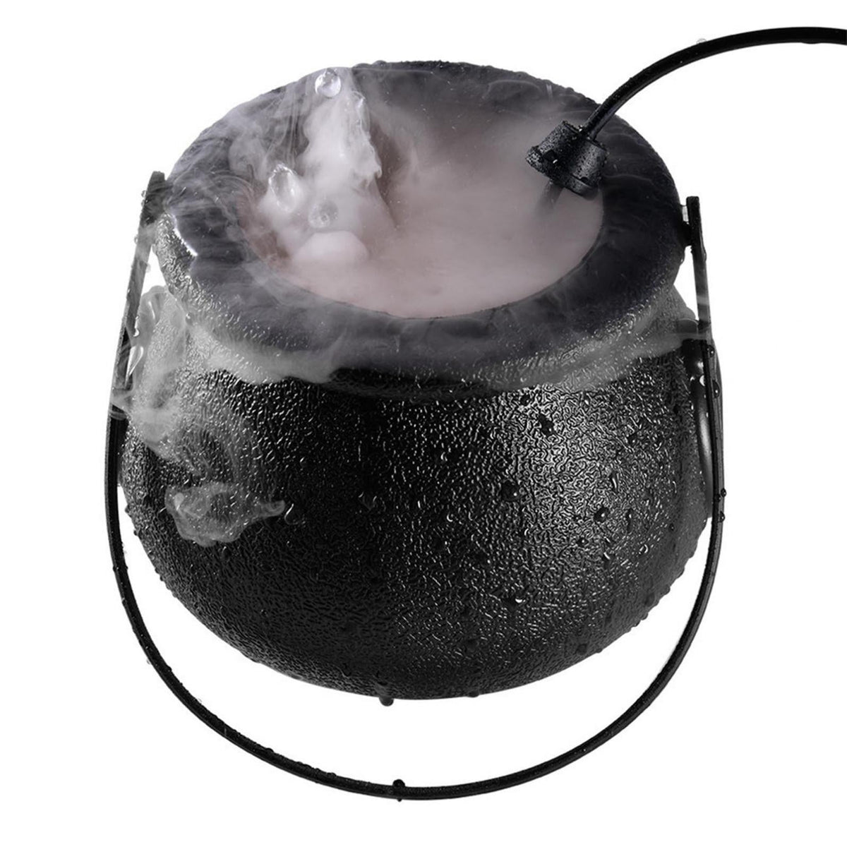 Tarmeek Halloween Mist Maker Cauldron with Light,Large Witch Cauldron Party Decorations, Halloween Party Spray Sprayer Cauldron Atmosphere Light for Halloween Decorations,Halloween Candy Bucket