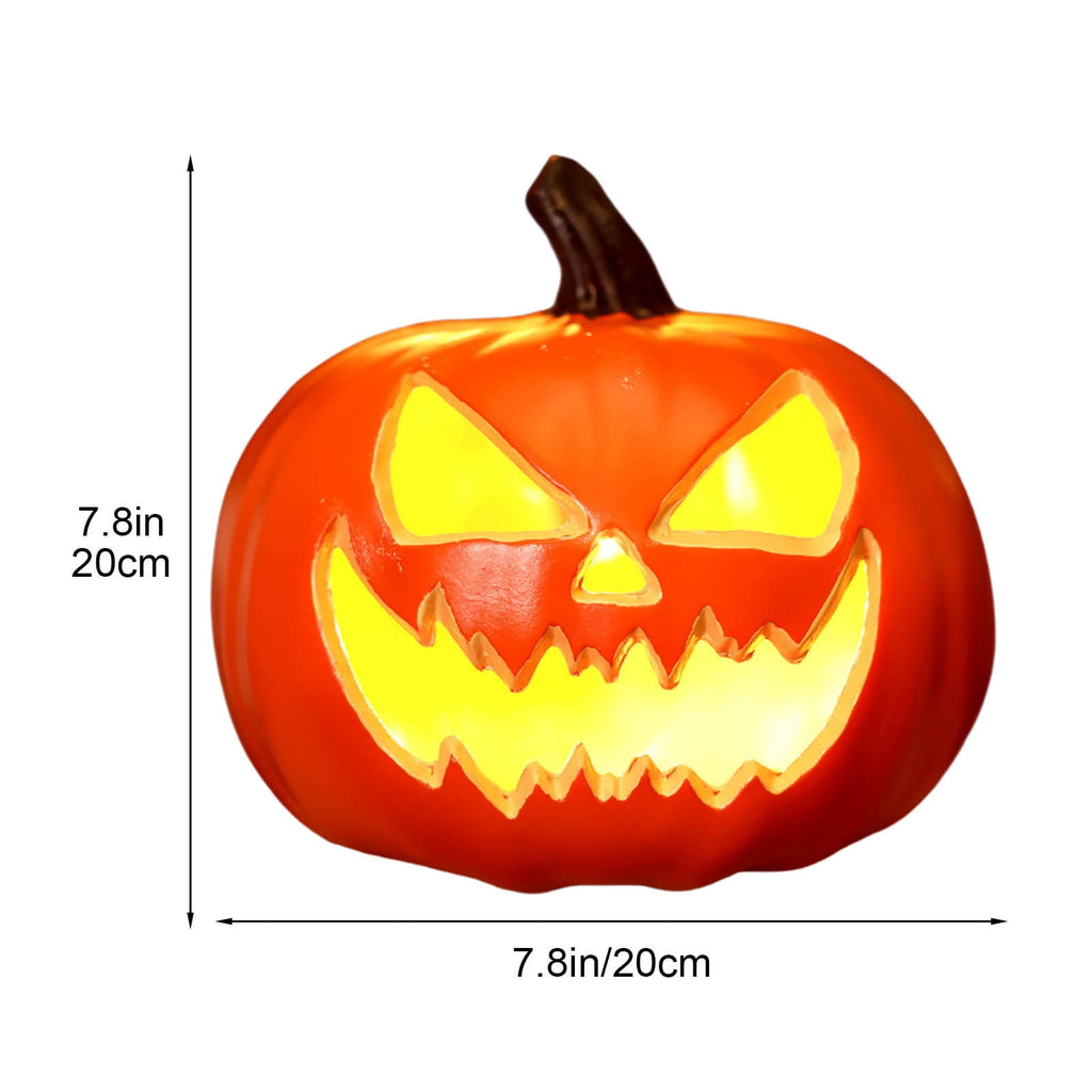 KMMYS Halloween Pumpkin Lantern, LED Light, Realistic Decoration, Versatile Halloween Prop, Perfect for Home Decor and Photography, Halloween Pumpkin Blow Molded Lantern
