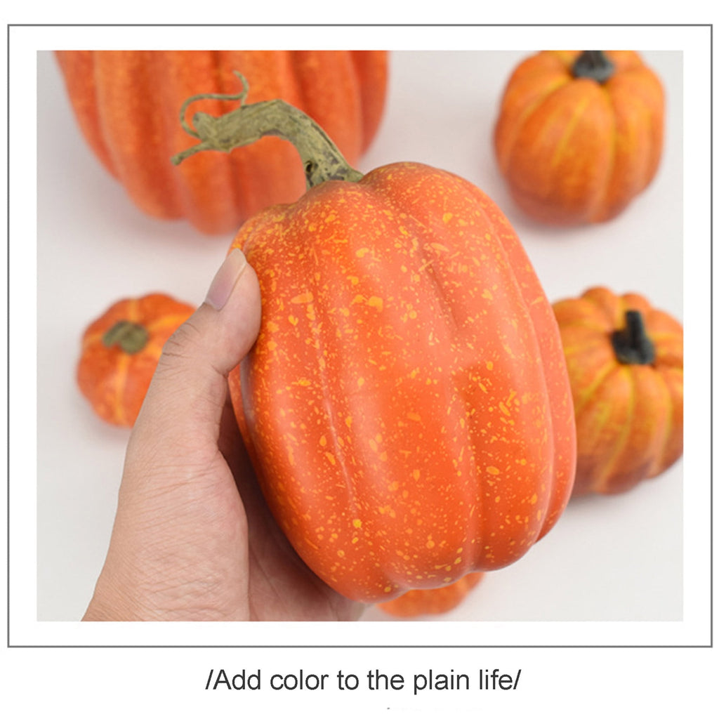 35Pcs/5Sets Pumpkins, Model Artificial Craft Fall Harvest Decoration, Holiday Home Party Decor Favors