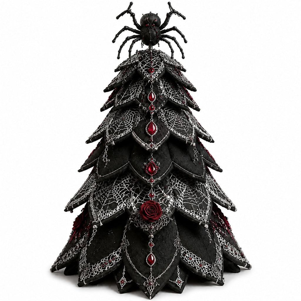 Halloween Fabric Trees - 11.8" DIY Halloween Quilted Fabric Tree Kit, Black Cat Pumpkin Witch Design, Sewing Patchwork Ghost Trees Holiday Table Mantel Decor, Handmade Gift for Craft Lovers