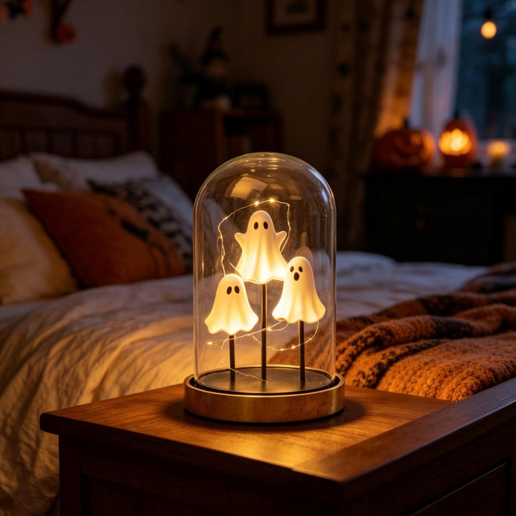 Sruoe Resin Owl Vintage Table Lamp, Decorative Animal Night Light for Bedroom Office Indoor Home Year Round Decor