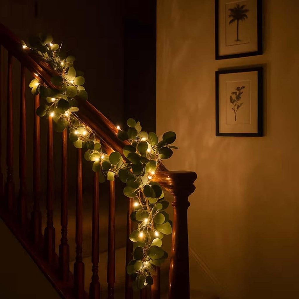 yulier Artificial Garland 70.86 inch Spring Garland with Flowers, Faux Vines Floral Hanging Garland for Holiday Wedding Spring Home Party Window Door Fireplace Table Indoor Outdoor Decor