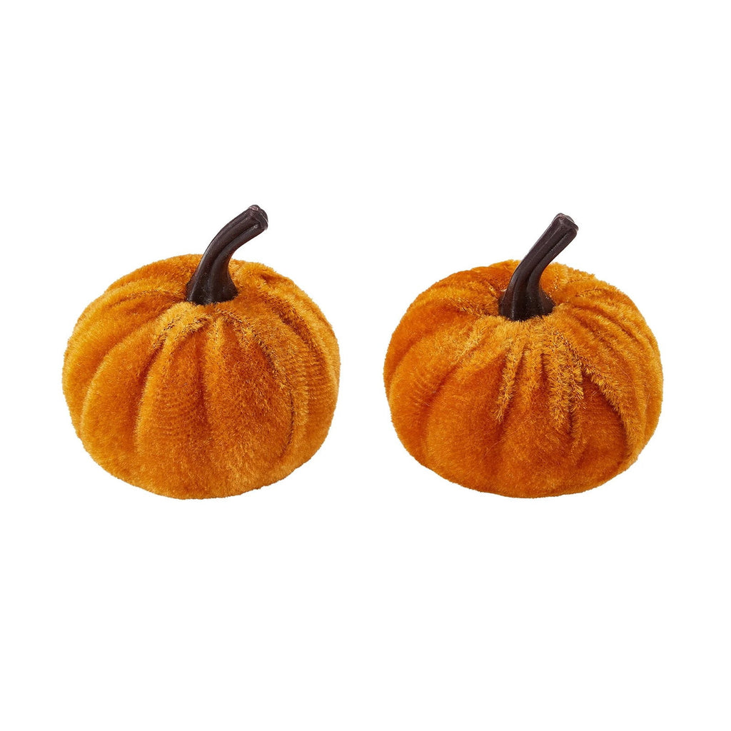 Bazyrey Velvet Pumpkins Fake Mini Pumpkin,Halloween Decor 12pcs Artificial Fake Velvet Pumpkins Decoration for Fall(Blue+White),Happy Halloween Thanks Giving Day Autumn Decorations