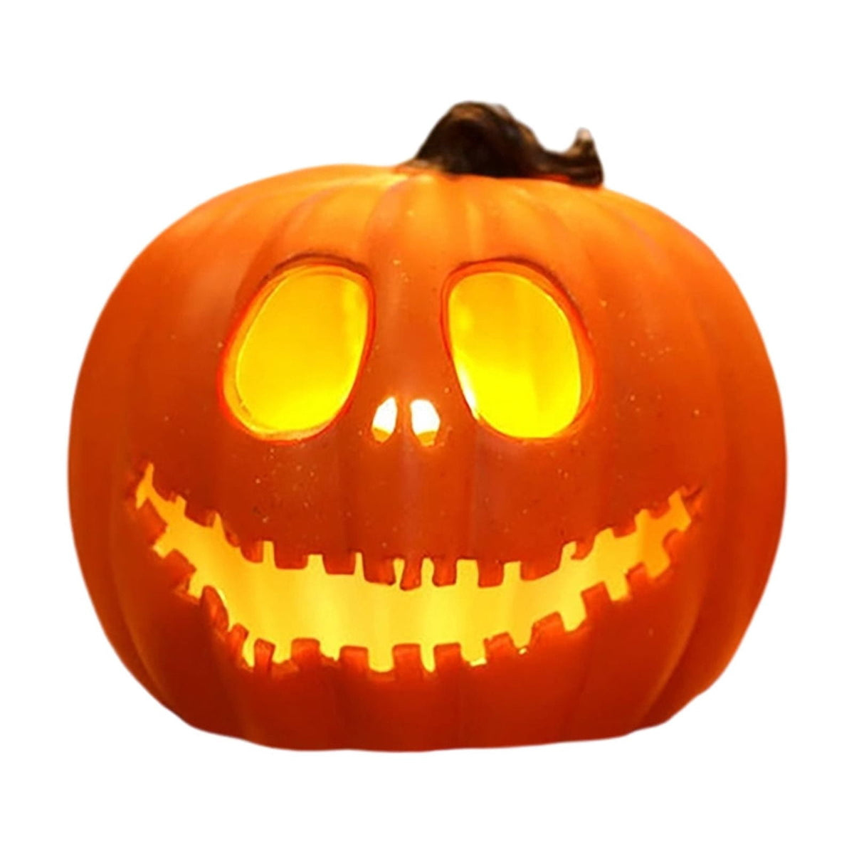 AuroraX Halloween Lighted Pumpkin Decoration Halloween Outdoor Pumpkin Decor Plastic Large Porch Waterproof Halloween Decorations for Yard Orange