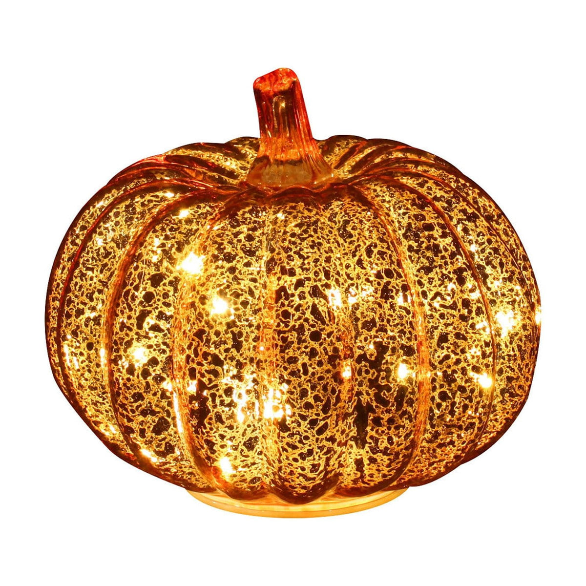 Clearance! 2024 New Halloween Glass Pumpkin Light with Lights Inside Battery Operated Led Pumpkin Light Ideal for Halloween Fall Decoration Thanksgiving Decor Xmas
