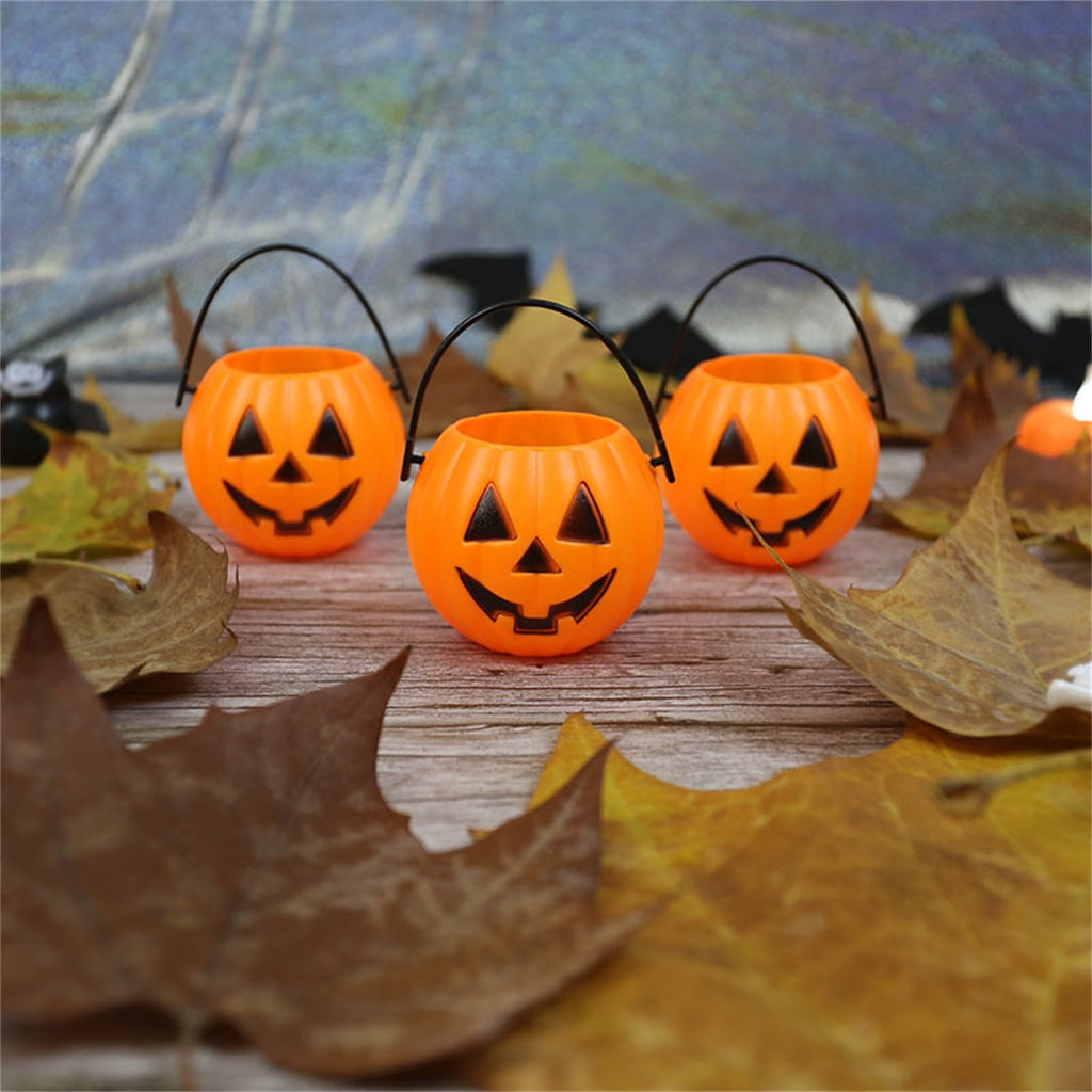 Darzheoy 6Pcs Halloween Pumpkin Lantern Halloween Pumpkin Decorations Indoor Outdoor Halloween Decorations Round Lightened