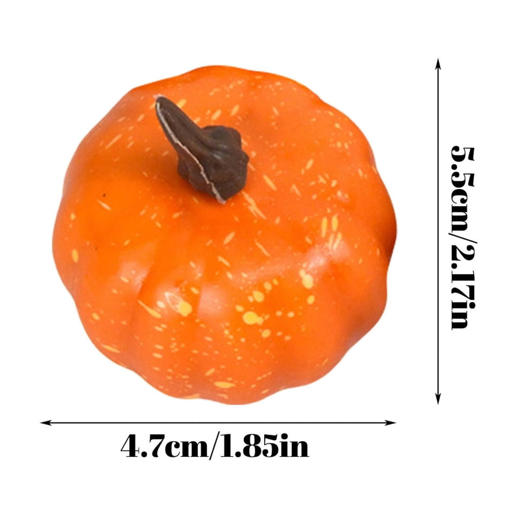Small Pumpkins Set of 12 - Orange Fall Decor for Vase Fillers, DIY Crafts & Holiday Displays - Thanksgiving & Halloween Table Decorations