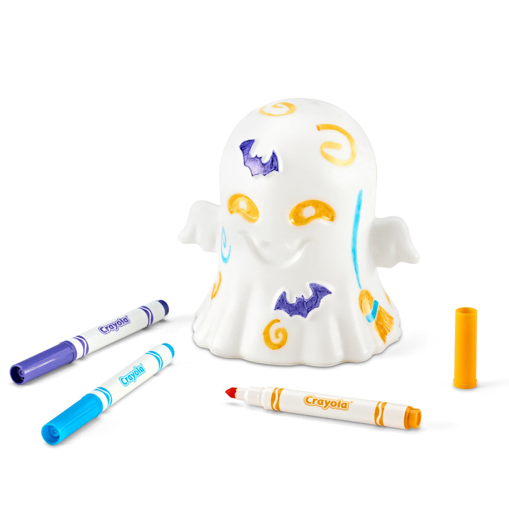 Crayola Light-Ups - Ghost, Light Up Toy Ghost, Reusable Coloring Halloween Toy, Cute Halloween Ghost Decor, Glow In The Dark