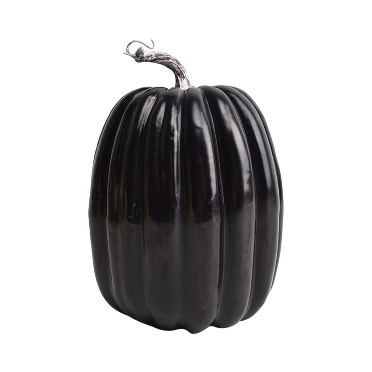Artificial Pumpkins,Black Fake Pumpkins Large Faux Pumpkins for Autumn Thanksgiving Halloween Seasonal Holiday Decor Decoration (Big Black Pumpkins,8.7x6.3in)