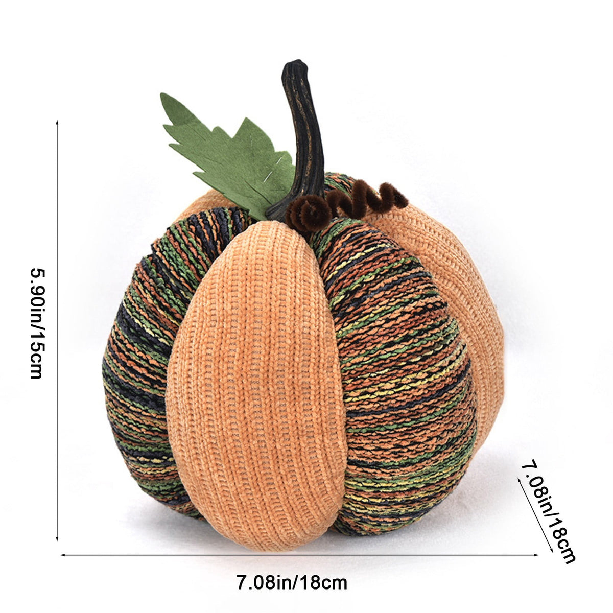 Taotanxi Fall Mini Crochet Pumpkins Seasonal Knit Decorative Pumpkins for Crafts Rustic Decor Farmhouse Decorative Fall Thanksgiving Centerpiece Table Decorations for Mantel Kitchen Gift