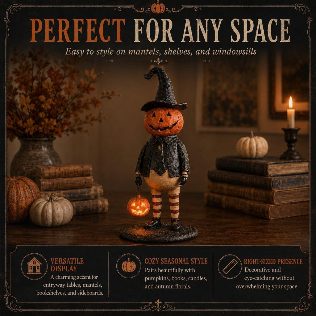 Fuebueo Halloween Witch Hat Lamp 11.81 Inch, Stained Glass Tiffany Style Table Lamp for Bedroom Nightstand, Gothic Witchy Halloween Decorations for Home Living Room