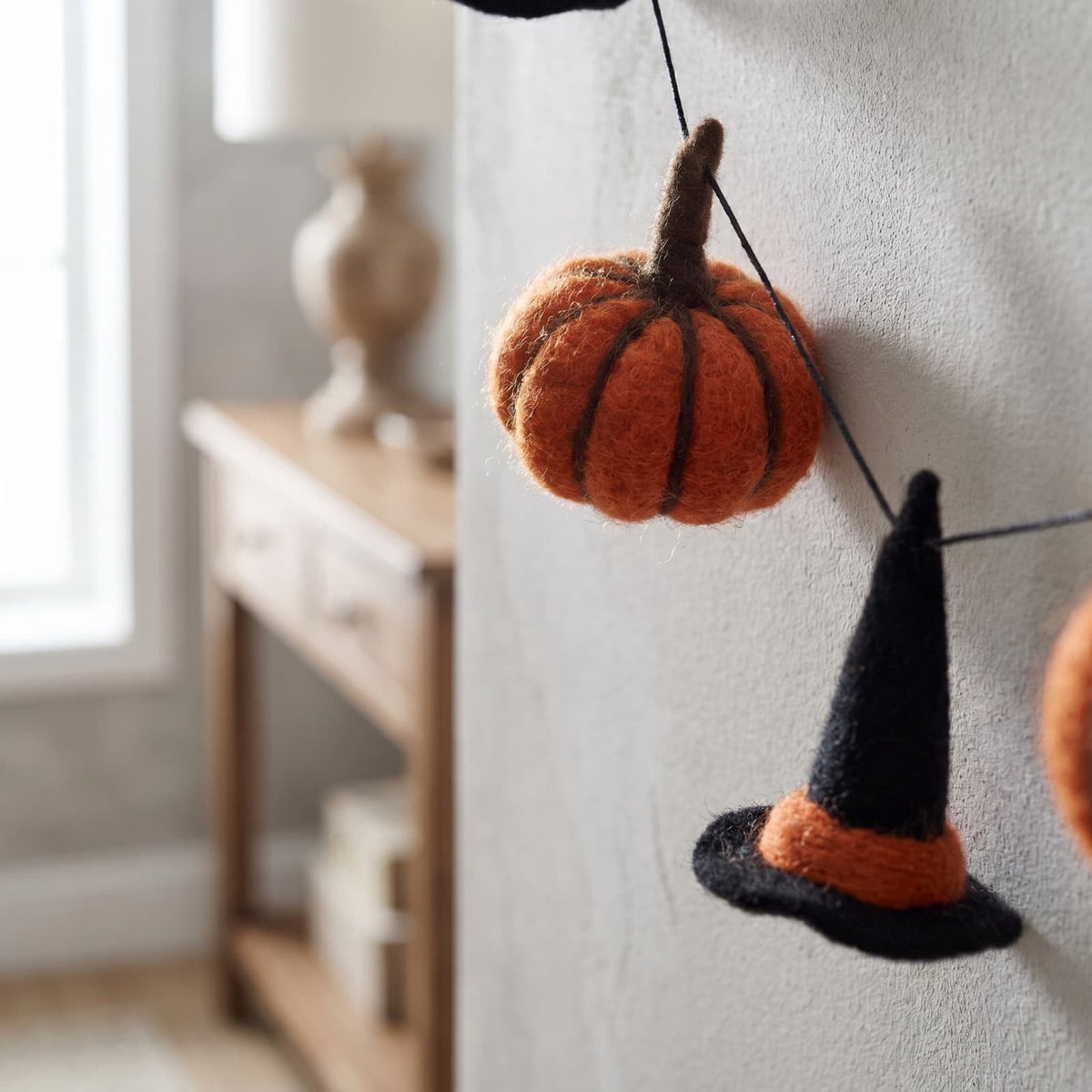 Clearance Gunhay Fall Decor Fall Decorations for Home, Black Decorations Halloween Garland, Fall Wall Hanging Rose Leaves, Artificial Black Rose Leaf Vine, Halloween Decorations for Home