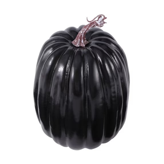 CQHVKQ 8 Inch Large Artificial Pumpkin Fall Decorations, Realistic Fake Harvest Pumpkin, Orange Gold Decorative Pumpkins for Table Centerpieces, Fall, Thanksgiving & Halloween DIY