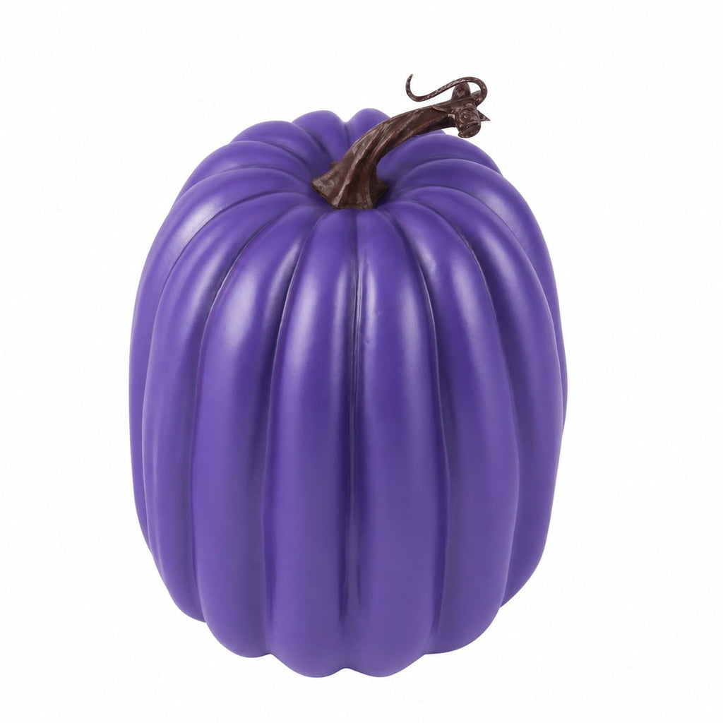 CQHVKQ 8 Inch Large Artificial Pumpkin Fall Decorations, Realistic Fake Harvest Pumpkin, Orange Gold Decorative Pumpkins for Table Centerpieces, Fall, Thanksgiving & Halloween DIY