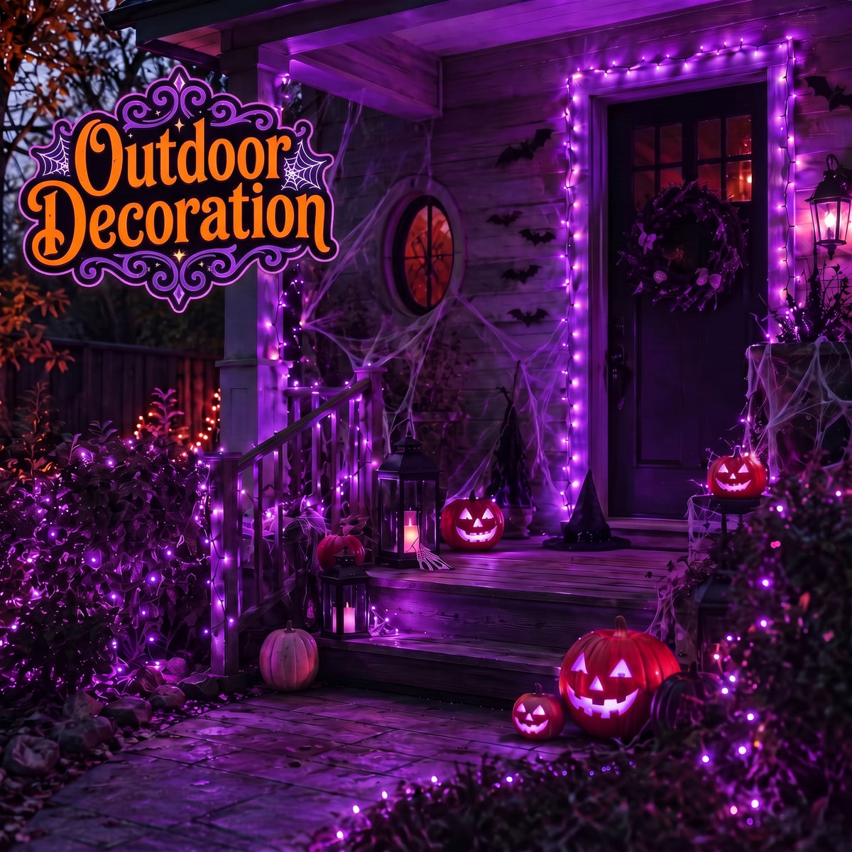 VOLIVO Halloween String Lights, 33FT Incandescent Mini Lights, with 100 Count Orange Waterproof Bulbs, for Home, Party, Yard, Christmas Tree, Indoor and Outdoor Decorations
