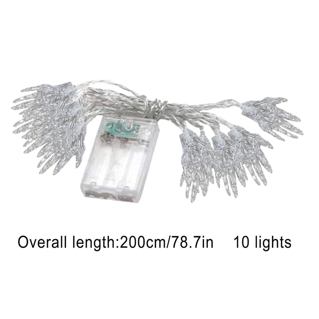 Halloween's String Lights Battery Operated 6.56FT 10 LED 3D Pumpkin Bat Ghost Light with Timer 8 Light Modes For Window Indoor Outdoor Decor Halloween Party Decorations