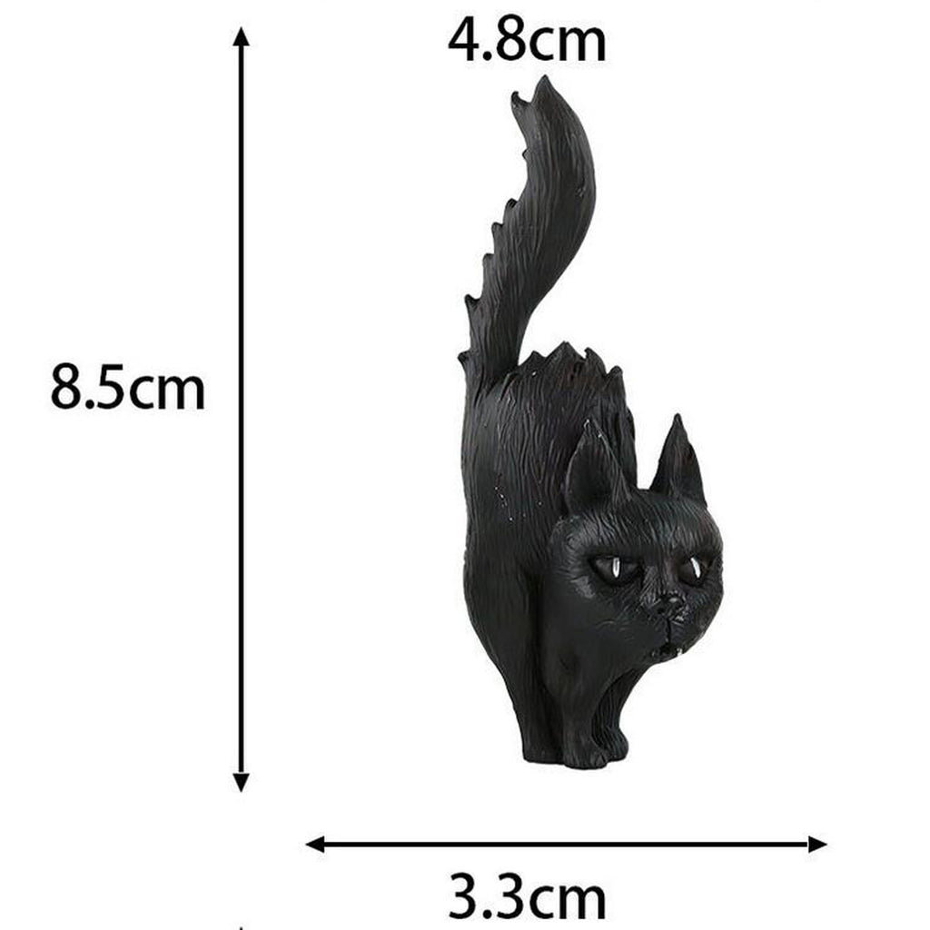 Konghyp Halloween Pumpkin Decorations, Cat Witch Ornaments, Holiday Home Decor, Tabletop Resin Figures, Perfect for Festive Celebrations and Autumn Decorations