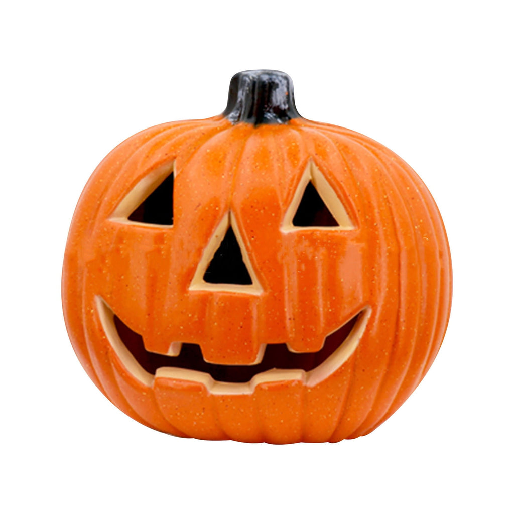 Jumbo Halloween Pumpkin Lantern - 18In Glow-In-The-Dark Carved Decor With Led Lights, Waterproof Outdoor/Indoor Decoration For Porch, Yard & Party Scenes
