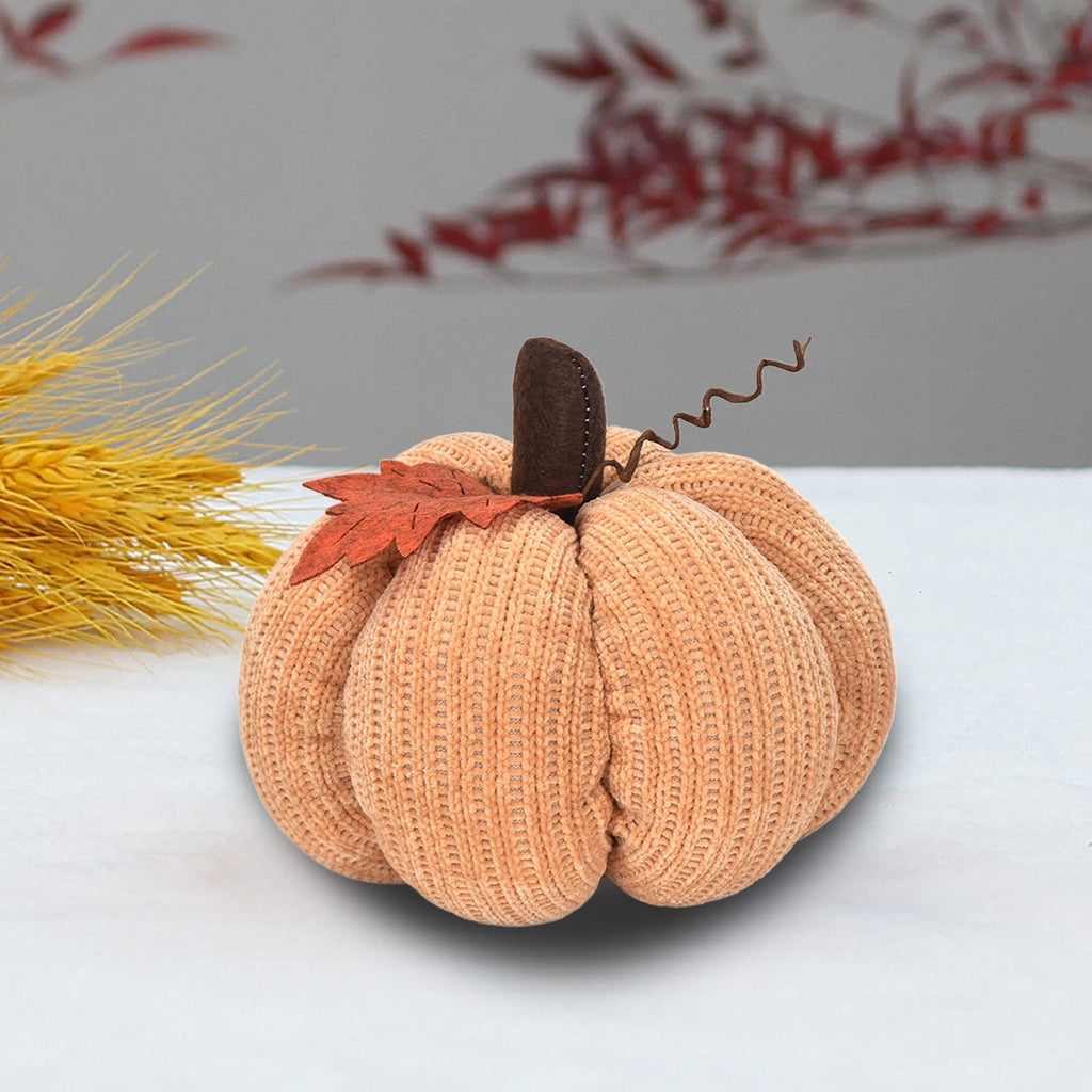 Taotanxi Fall Mini Crochet Pumpkins Seasonal Knit Decorative Pumpkins for Crafts Rustic Decor Farmhouse Decorative Fall Thanksgiving Centerpiece Table Decorations for Mantel Kitchen Gift