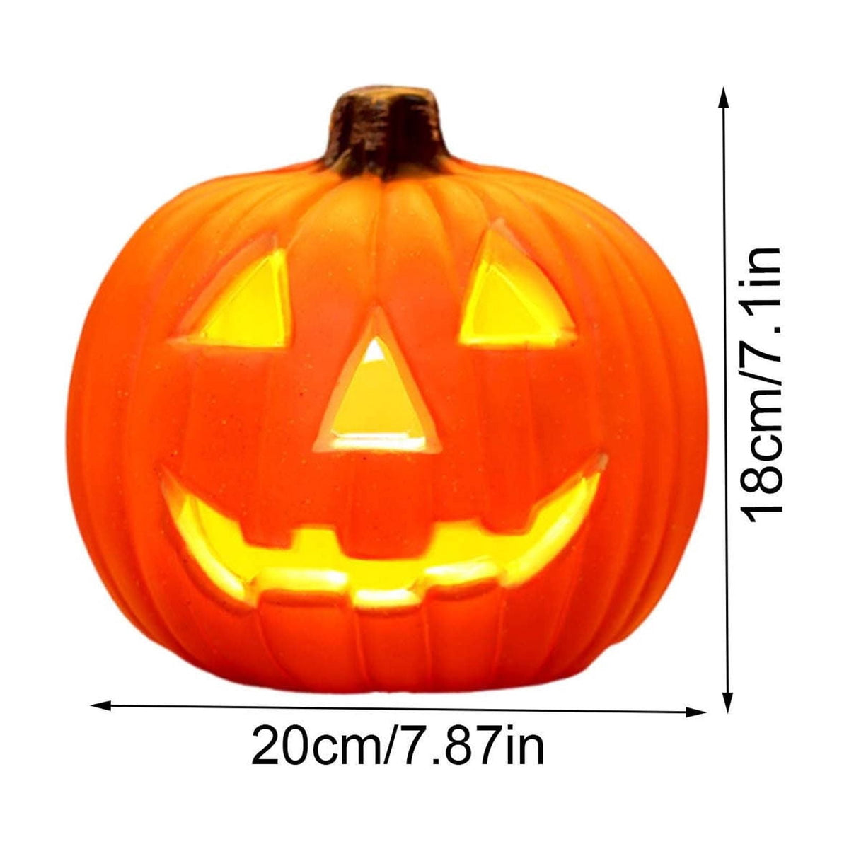 Halloween Pumpkin LED Light Lamp Blow Mold Pumpkin Decoration For Tabletop Shelf And Mantel