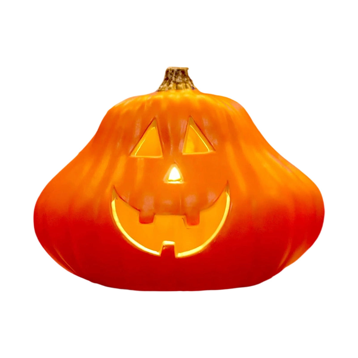Halloween Lighted Pumpkin Large Plastic LED Pumpkin Decoration for Outdoor Yard Porch Home Storefront Shopping Mall Holiday Display Decor