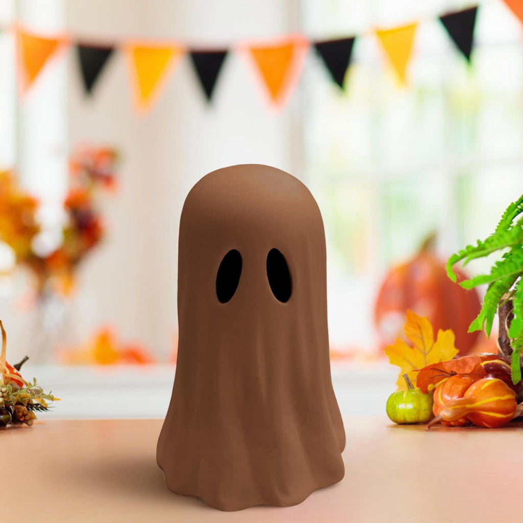 Fall Halloween Decorations -Handmade Terracotta Pumpkin Jack O' Lantern Outdoor Indoor -Cute Halloween Autumn Farmhouse Table Festival Decoration for Home Porch Front Door Mantel Room
