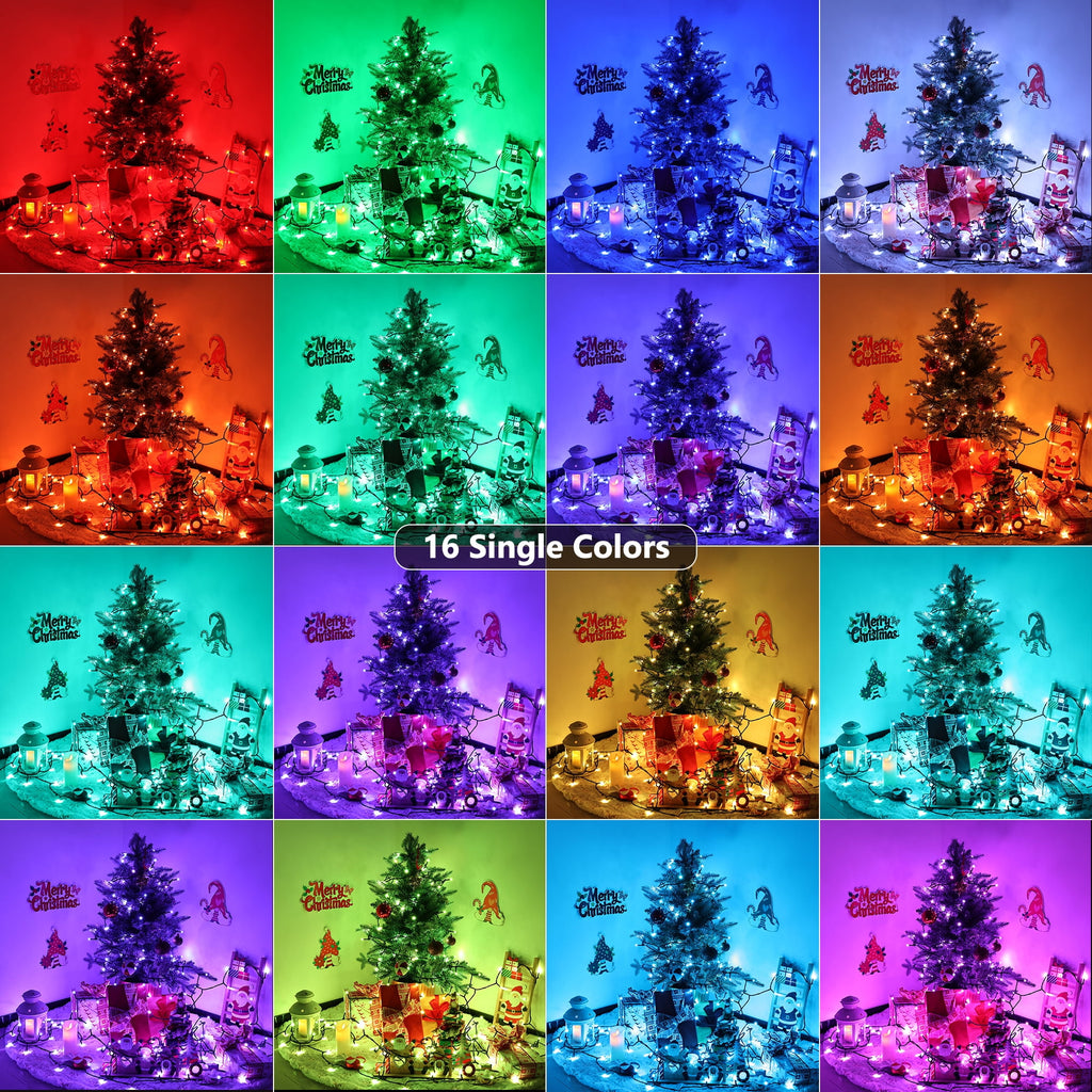 Ceevoo Christmas Lights Outdoor, 82ft 200 LED Christmas String Lights with Music, Plug in Motion Sensor Waterproof Holiday String Light for Indoor Outdoor Home Party Tree Garden Yard Decor